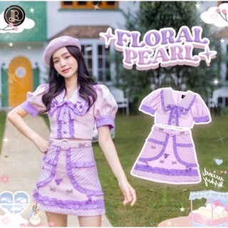 BLT : BRAND set เสื้อ+กระโปรง สีม่วงพาสเทล sz.M