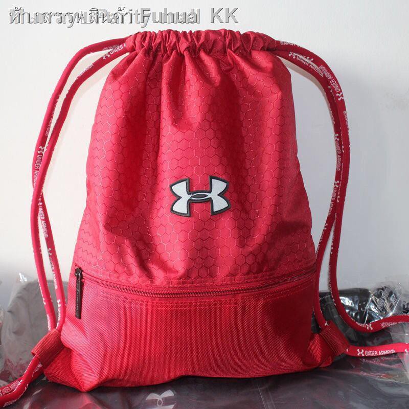◕☫◐✉۞Under Armour drawstring backpack men and women sports travel waterproof gym bag foot basketball11