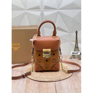 ส่งฟรี MCM MINI SOFT BERLIN CROSSBODY IN VISETOS(R9091)