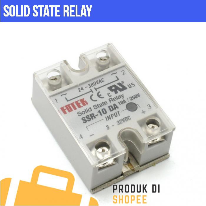 Fotek 10A 25A 40A DC to AC Solid State Relay SSR (เคสป้องกัน)