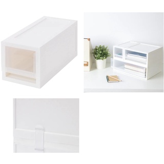 SOPPROT ซอพพรูท กล่องลิ้นชักใส่ของ, สีขาวขุ่น, 12x26x12 ซม.