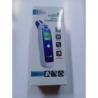 Health impact infrared thermometer เครื่องวัดอุณหภูมิร่างกาย เฮลธ์ อิมแพ็ค รุ่น MDI 161 รับประกัน 1 ปี