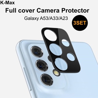 K-Max Galaxy A53/A33/A23 5G [Camera Protector x3] 9H Tempered Glass [Anti-Scattering] HD Real Glass Camera Protector