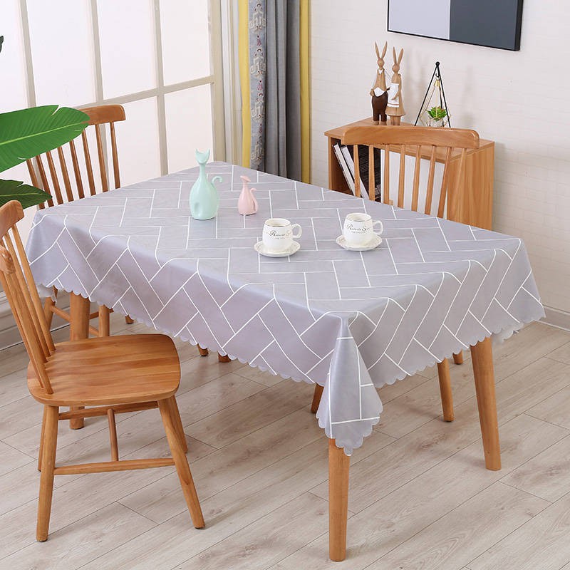 ผ้าปูโต๊ะ ⚘Newest TPU tablecloth waterproof, oil-proof and scald-proof ...
