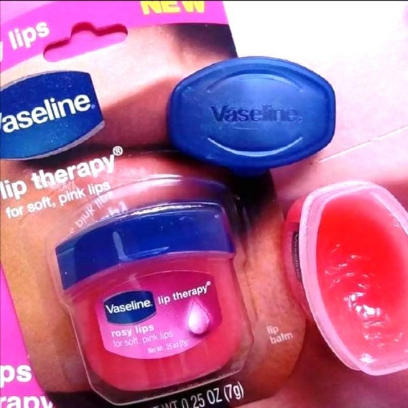 ลิปบาล์ม​ แท้ เช็คโค๊ดได้ Vaseline Lip​ Therapy​ ROSY​ วาสลีนลิปบาล์มเทอราพีโรซี่ ขนาด 7กรัม.