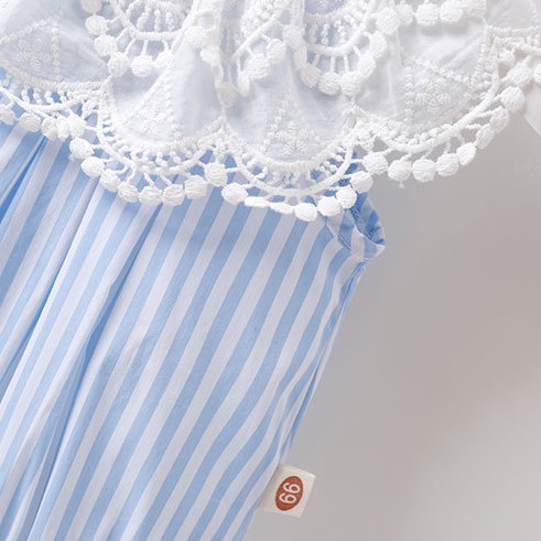 ชุดบอดี้สูทสําหรับเด็กทารกผู้หญิงแขนกุด + ที่คาดผม 2 ชิ้น - รูปที่ 4