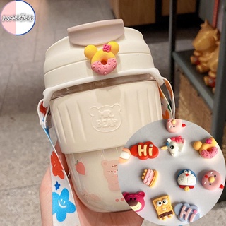 สติกเกอร์ ลายการ์ตูนแก้วน้ํา 3D DIY สําหรับติดตกแต่งแล็ปท็อป คอมพิวเตอร์
