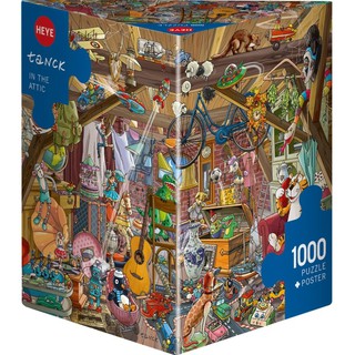 จิ๊กซอว์ 1000 pcs PUZZLE HEYE - IN THE ATTIC (Tanck) Triangular Box