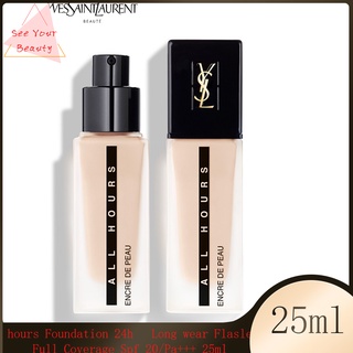 Ysl All hours Foundation 24h Yves saint laurent  Long wear Flasless Matte Full Coverage Spf 20/Pa+++ 25ml