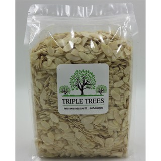 อัลมอนด์สไลด์แบบดิบ KETO Almond Sliced Blanched  By Triple Trees