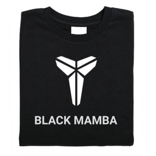 AYA สีดํา mamba เสื้อยืดโกเบ Highquality ทําปลาค็อดพิมพ์ unisex M&lt;_