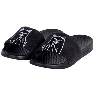 SLUM LTD - RIPNDIP Lord Jermal Slides Black Corduroy