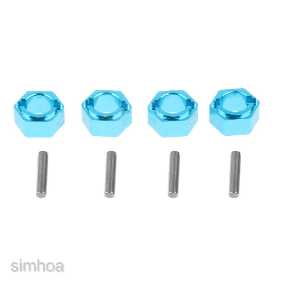 สีฟ้าHex 7 . ไดรฟ์ W / Pins Rc Wltoys A 949 A 959 A 969 A 979 1 / 18 รถยนต์
