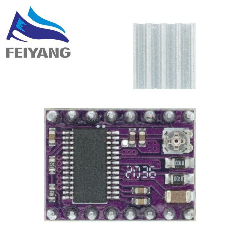 สเต็ปมอเตอร์ไดรเวอร์ A4988 DRV8825 พร้อมฮีทซิงค์ สําหรับเครื่องพิมพ์ 3D SKR V1.3 1.4 GTR V1.0 RAMPS 1.4 1.6 MKS GEN V1.4