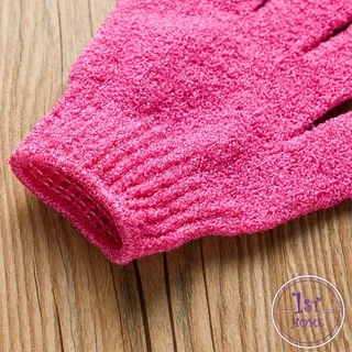 ถุงมือขัดผิวอาบน้ำ ถุงมืออาบน้ำ ขจัดเซลล์ผิวเก่า พร้อมส่ง Glove-style bath towel