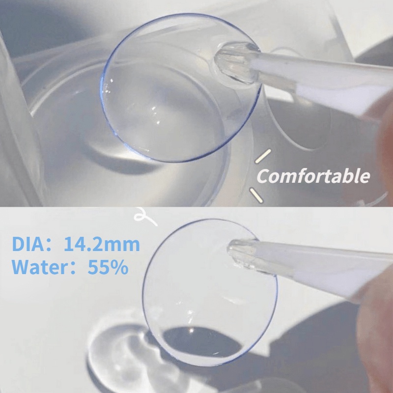 O2girl คอนแทคเลนส์สายตา คอนแทคเลนส์ mini คอนแทคเลนส์ตาโต Power (-1.00~-20.00) คอนแทคเลนส์สายตาสั้น แ