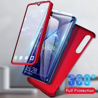 Oppo F9 F7 F5 A3S A7 A5S A71 F1S F11 A83 เคสแข็ง 360 องศา พร้อมกระจกนิรภัย