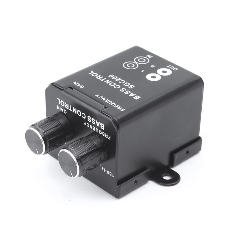 Flov4 รถ Regulator เครื่องขยายเสียงเบสซับวูฟเฟอร์สเตอริโอ Equalizer Controller 4 RCA