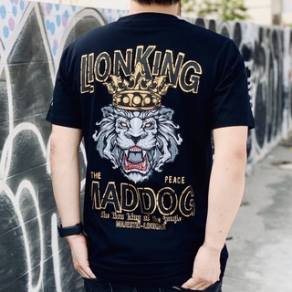 【cotton Tshirts👕】Maddogstreet® 🔥เสี้อยืดลาย รุ่น สิงโต แขนสั้น เสื้อยืดผู้ชาย