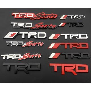 ❤โลโก้โลหะ Trd สําหรับติดรถยนต์❤สติกเกอร์ฉลากโลหะ TRD สําหรับติดตกแต่งรถยนต์