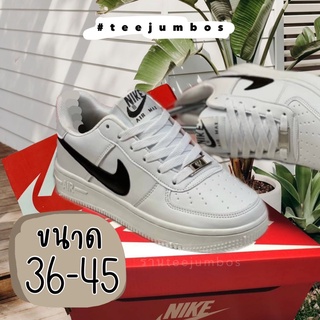 รองเท้า NIKE AIR FORCE 1 LOW WHITE 🌲🔥 รองเท้าสีขาว รองเท้าหนัง