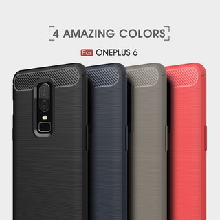 เคส Phone Case Oneplus 6 A6000 A6003 คาร์บอนไฟเบอร์ เคสอ่อนนุ่ม โทรศัพท์ กรณี