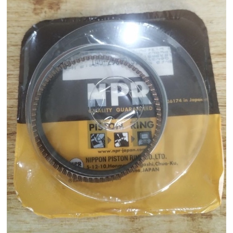 Npr แหวนลูกสูบลูกสูบ Suzuki Satria F150 Fu Oversis มาตรฐาน 25 50 100 140-25G00 Npp & Satria เก่า