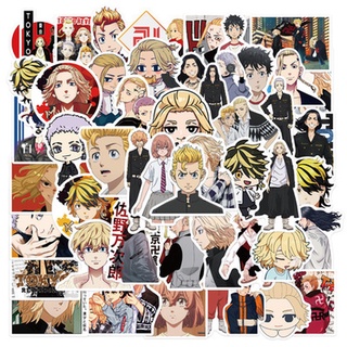 สติ๊กเกอร์ Pvc ลายการ์ตูน Tokyo Revengers Diy กันน้ําสําหรับติดตกแต่งรถยนต์แล็ปท็อป 50ชิ้น