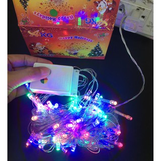 Christmas LED FLASH LIGHT ไฟกระพริบ LED กันน้ำ RGB เปลี่ยนสี ได้ 7 สี สายยาว 8 เมตร