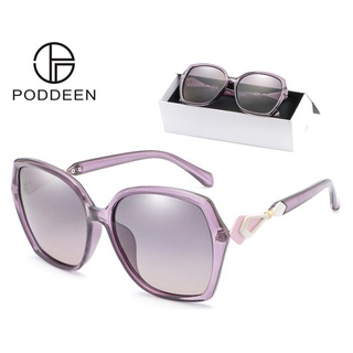 99068 แว่นตากันแดดเลนส์ Polarized ไล่โทนสีโอเวอร์ไซส์ 2021 สําหรับสตรี