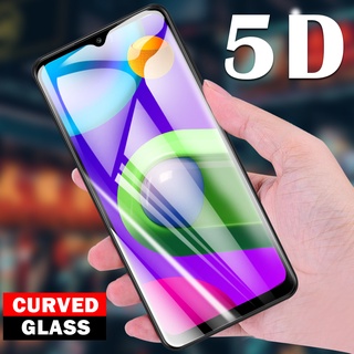 ฟิล์มกระจกนิรภัยกันรอยหน้าจอ 9H ทรงโค้ง 5D สําหรับ Samsung Galaxy M13 M53 M33 M23 M51 M11 M10s M21 M30s M31 M01