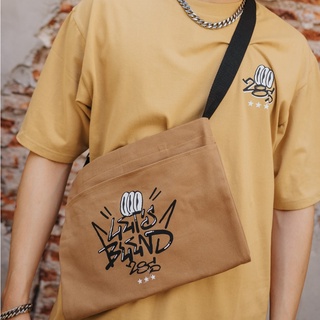 Shoulder Bag กระเป๋าสะพายสีครีม Lets BLEND