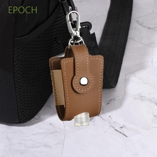 Epoch ขวดรีฟิลพวงกุญแจขวดหนัง Pu แบบพกพา