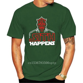 เสื้อยืด พิมพ์ลาย Sith Happen Satire Parody Darth Maul สําหรับผู้ชาย