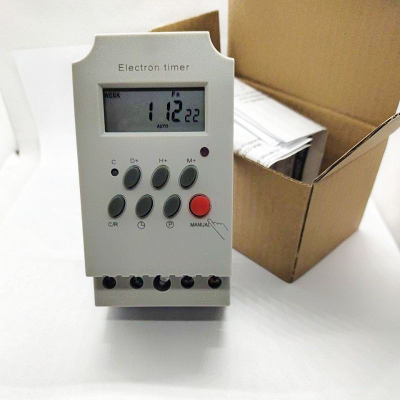 ทามเมอร์ตั้งเวลา 7วัน KG316T-II แบบดิจิตอล 16โปรแกรม 25A มี 12V 24V ...