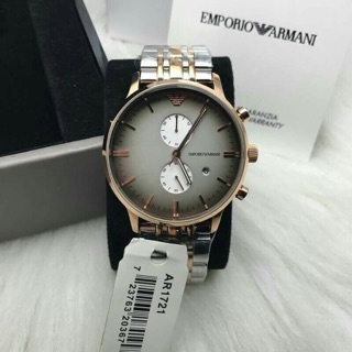 AR1721. 43 mm.    Mens Grey and Rose Gold IP Gianni Watch สีทูโทน 😍