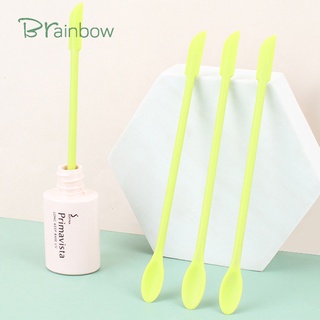 Brainbow 2 ชิ้น เครื่องสําอาง ช้อน ลึก ขวด มีดโกน ซิลิโคน ยืดหยุ่น ไม้พาย ของเหลว รองพื้น ตักครีม ใบหน้า ช้อน ขนาดเล็ก