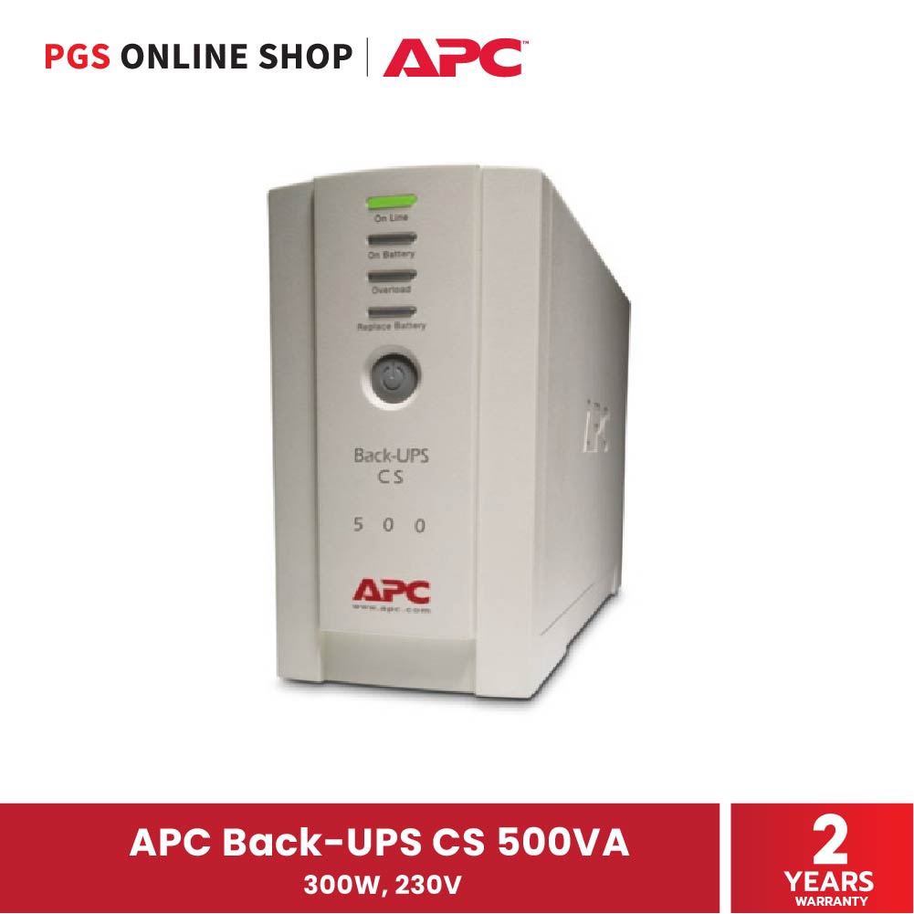 APC Back-UPS CS 500VA 300W, 230V เครื่องสำรองไฟ