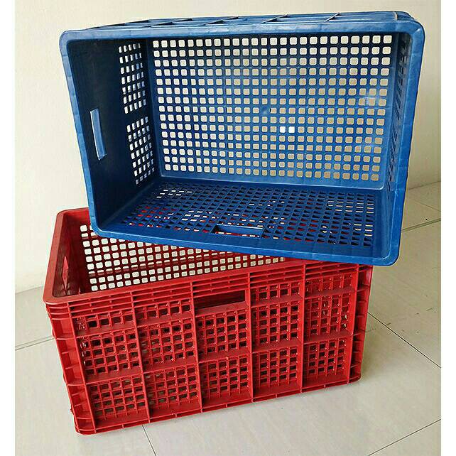 ลัง / ตะกร้า โปร่ง ขนาด 37.0 x 55.5 x 30.5 ขนาดบรรจุ25kg.เกรดอุตสาหกรรม พลาสติกรีไซเคิ่ล 426