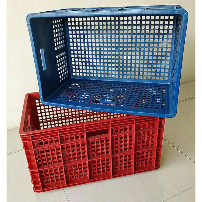 ลัง / ตะกร้า โปร่ง ขนาด 37.0 x 55.5 x 30.5 ขนาดบรรจุ25kg.เกรดอุตสาหกรรม พลาสติกรีไซเคิ่ล 426