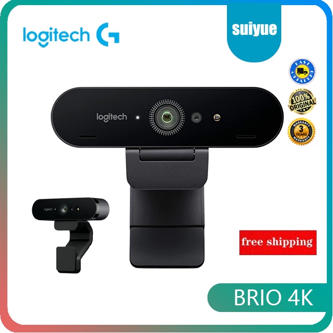 Logitech BRIO C1000e 4K high-definition webcam is used for video conference streaming media recording and compatible with Chromacam for Windows