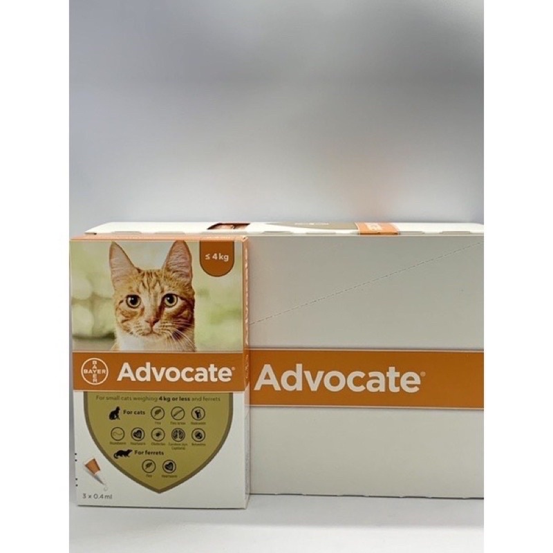 Advocate แอทโวแคท Bayer แมว หยดหลังคอ หยอดหลัง (1 กล่องมี 3หลอด) ซื้อ ...