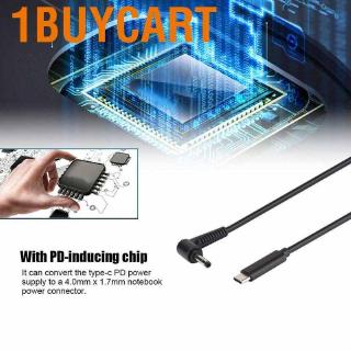 1 newbuycart type - c male to dc 4 . 0x1 7 มม. อุปกรณ์เชื่อมต่อพร้อม pd อะแดปเตอร์แปลงชาร์จสําหรับ asus