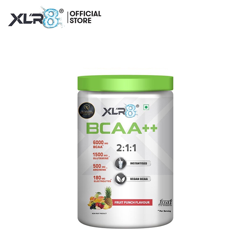 XLR8 BCAA++ Powder Supplement Vegan Instantised BCAA Contains