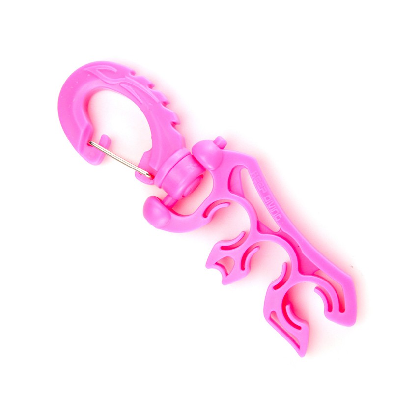 Details about / Holder Diving clip Accessories 11.5cm Keeper Plastic Carabiner Regulator