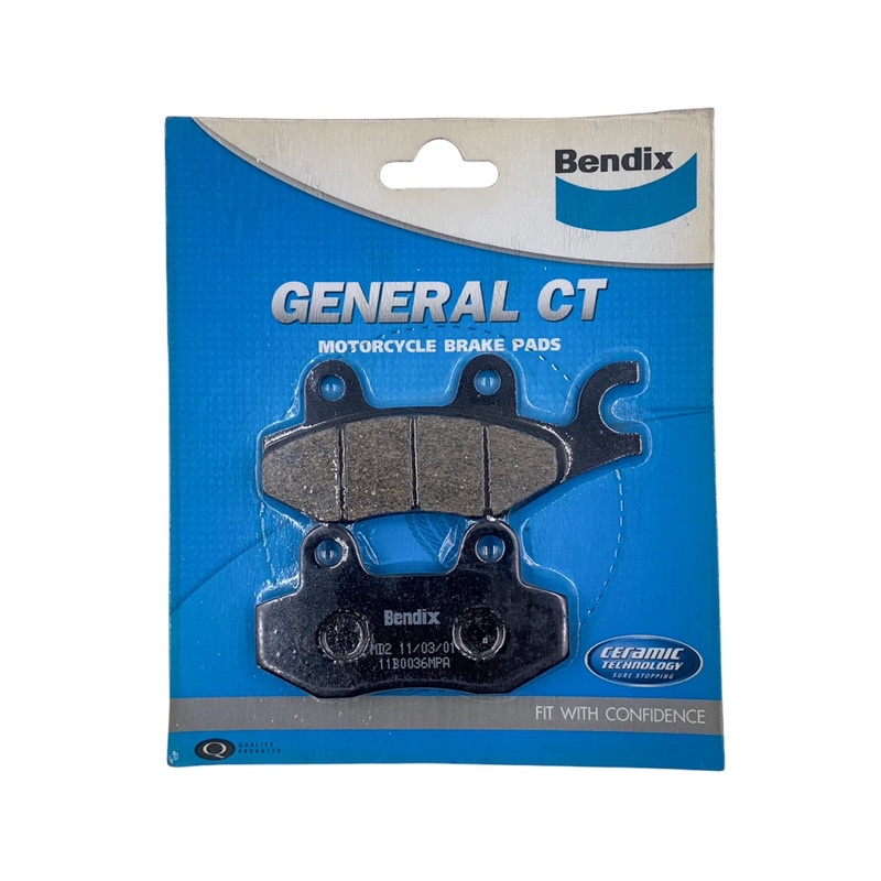 ผ้าเบรค Bendix MD14 หน้า-หลัง Ninja250,Ninja300,Ninja400,Z250,Z300,Z400