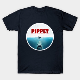 เสื้อยืด พิมพ์ลาย Jaws Pippet สําหรับผู้ชาย และผู้หญิงSize S-5XL