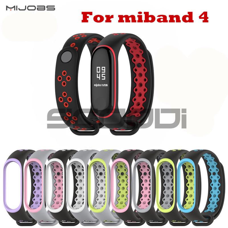 MIJOBS ส่วนลด สายรัดข้อมือ for Xiaomi Mi Band 4 3 Smart Wristband