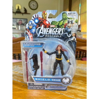 Marvel Avengers Assemble SHIELD Gear Inferno Cannon Black Widow Action Figure