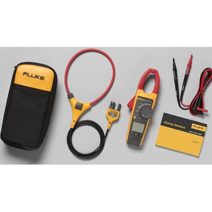 Ac - DC แคลมป์มิเตอร์ดิจิทัล / คีม Ampere Fluke 376 TRUE-RMS ของแท้